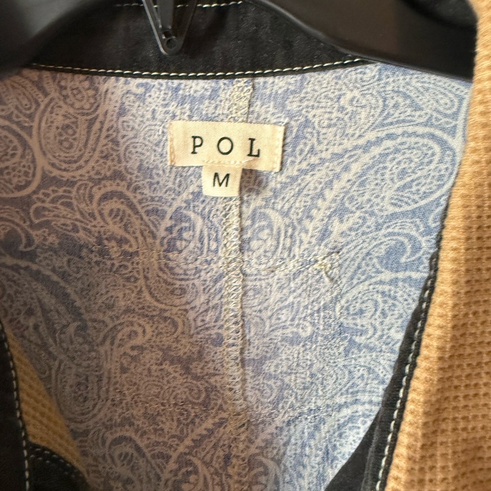 Pol Patchwork Button Up Medium - image 5